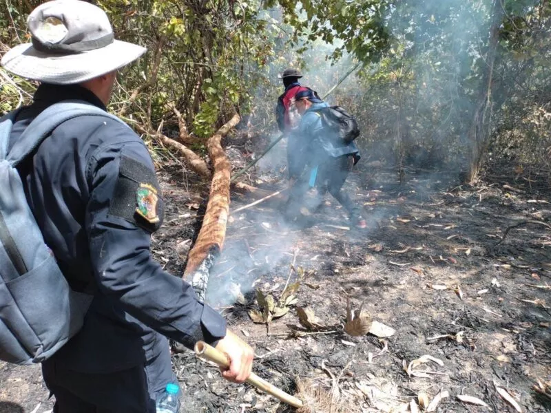 ยุติสถานการณ์เพลิงไหม้ “ภูเขากระทิง” ศบภ.ทรภ.1 ยังคงเตรียมพร้อมรับมือทุกสถานการณ์