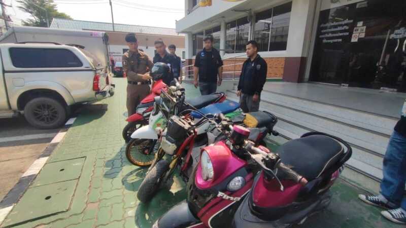 ปทุมธานี – ตร.รวบคนร้ายลักจยย.สร้างความเดือดร้อนให้ปชช.